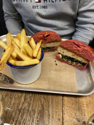 Burger at BrewDog in St Andrews