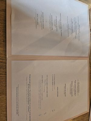 Menu (vegan is not listed) at Štorja Pod Stopnicami in Postojna