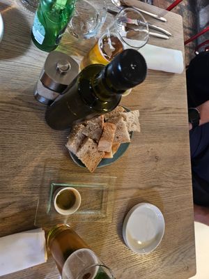 Complimentary mushroom leek soup at Štorja Pod Stopnicami in Postojna