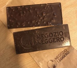 Vegan dark chocolate with hazelnut or buckwheat  at Negozio Leggero in Rome