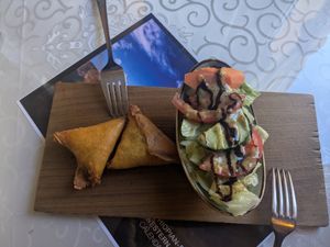 Lentil sambusa at Lucy in Nuremberg