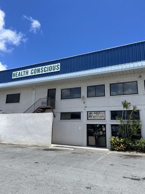 Outside  at Back to Nature in St Croix