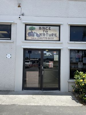 Entrance   at Back to Nature in St Croix