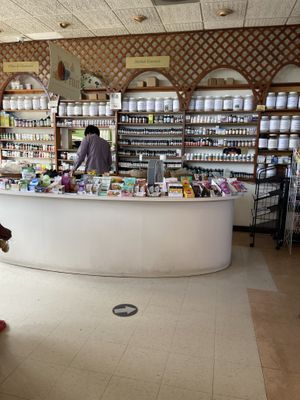 Inside  at Back to Nature in St Croix