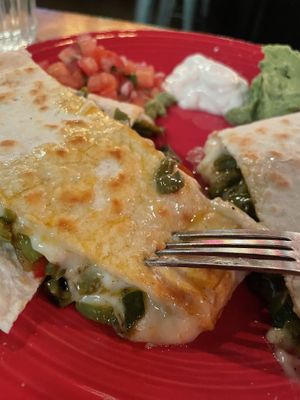 Quesadilla with cactus   at El Grito Taqueria in Seattle