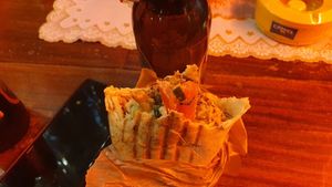 Falafel wrap at Palestine Grill in Zurich