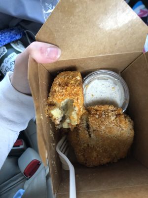 macaroni cheese balls  at Counter Culture in Austin