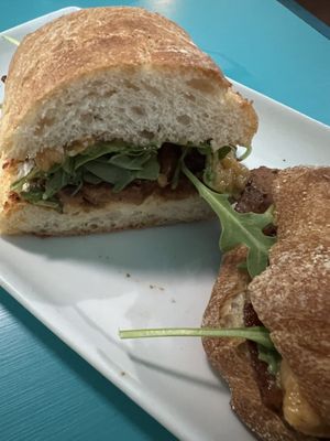 Texan peach sandwich  at Counter Culture in Austin