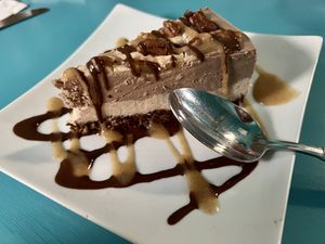 Turtle cashew cheezecake  at Counter Culture in Austin