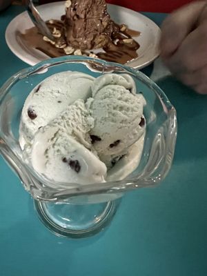 Chocolate chip mint ice cream  at Counter Culture in Austin
