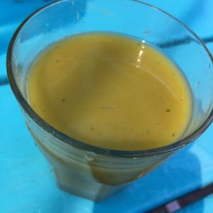 orange kale ginger juice. delicious at Counter Culture in Austin