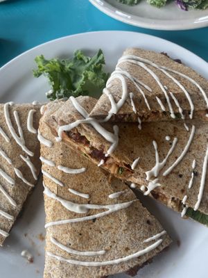 Jackfruit quesadilla  at Counter Culture in Austin
