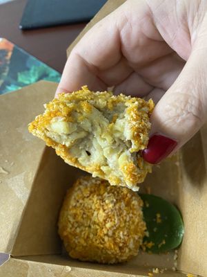 Mac and cheese balls  at Counter Culture in Austin