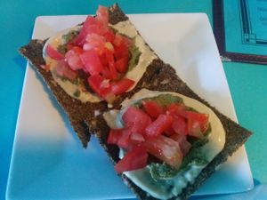 Raw bruschetta at Counter Culture in Austin