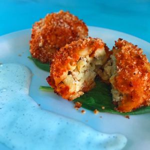 Buffalo Mac & Chz Balls.   Yes please! at Counter Culture in Austin