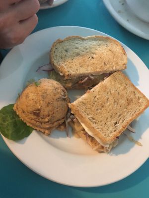 Reuben and potato salad at Counter Culture in Austin