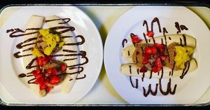 Raw Oatmeal Banana Split at Counter Culture in Austin