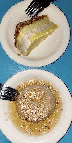 Flan, lemon cheesecake  at Counter Culture in Austin