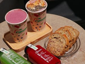 Vegan bread and Smoothie Vegan at Legumes in Ho Chi Minh City