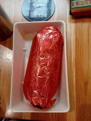 Mexicali regular size burrito at SYD - Mad Mex - T3 in Mascot