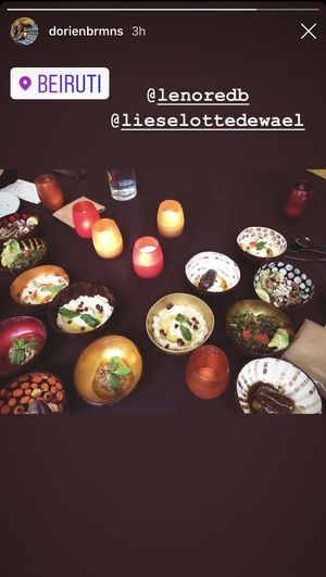 The Cold Mezzeh , all vegetarian  at Beiruti in Ghent