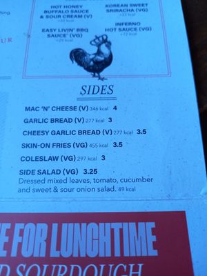 Menu part 4. at The Salutation in Tynemouth