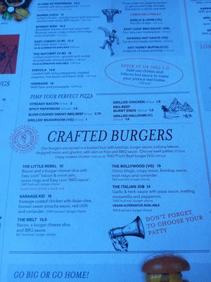 Menu part 6. at The Salutation in Tynemouth