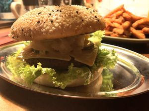 BeyondMeat Burger 🍔 😋🌱💚 at Bodhi in Ulm