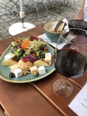 Of course with vine! Very delicious! at Bodhi in Ulm