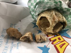 Served real chicken in their vegan chicken fajita  at Astroburger in Hollywood