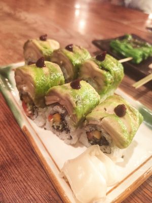 Vegan rolls at Gonpachi - Nishiazabu in Tokyo