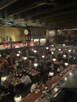 View from the second floor  at Gonpachi - Nishiazabu in Tokyo