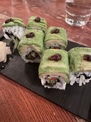 Raw sushi rolls  at Gonpachi - Nishiazabu in Tokyo