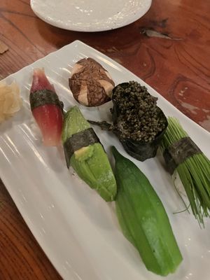 Sushi nigiri   at Gonpachi - Nishiazabu in Tokyo