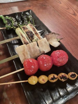 Kushikatsu mix  at Gonpachi - Nishiazabu in Tokyo