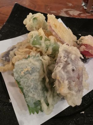 Tempura mix  at Gonpachi - Nishiazabu in Tokyo
