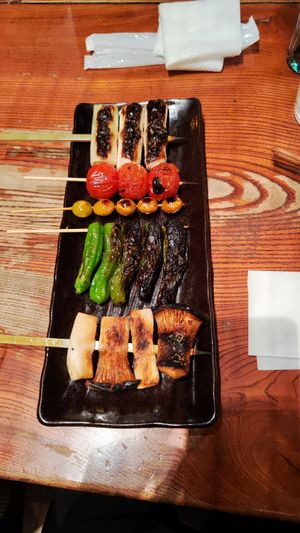 Veggies skewers at Gonpachi - Nishiazabu in Tokyo