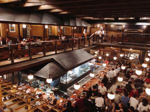 Lots of foreign tourists  at Gonpachi - Nishiazabu in Tokyo