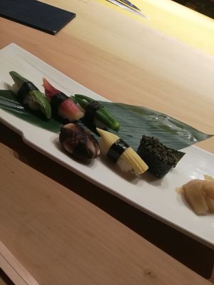Another vegetable sushi 6 pieces at Gonpachi - G Zone in Tokyo