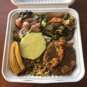 Plate of the day. Always vegan, delicious. at I Stronga in North Miami