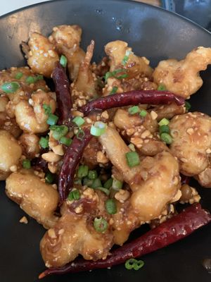 Kung Pou Cauliflower  at Beet and Basil in Ponderay