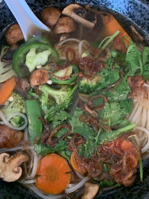 Vegan pho  at Beet and Basil in Ponderay