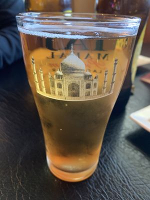 Taj Mahal beer at Tandoori Bites Indian Cuisine in Eureka