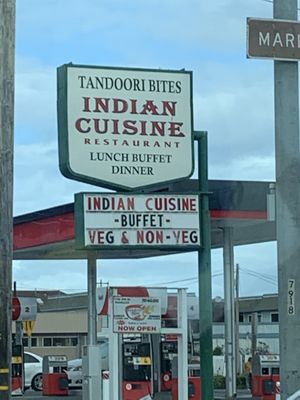 Lunch buffet (but may only have one vegan option on the buffet) at Tandoori Bites Indian Cuisine in Eureka