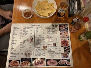 Menu  at Karlito's BB Mex in Tokushima