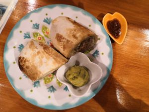 Vegan burritos at Karlito's BB Mex in Tokushima
