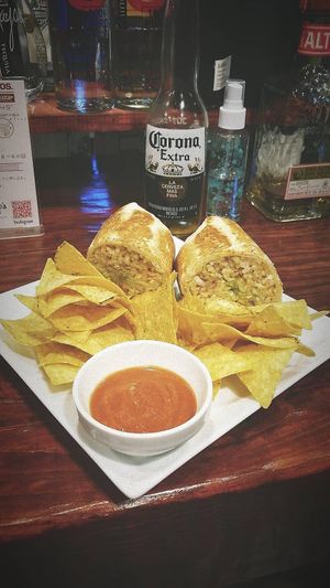 Vegan burritos at Karlito's BB Mex in Tokushima