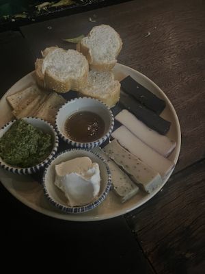 The cheese platter   at Kashew Cheese Deli in Ho Chi Minh City