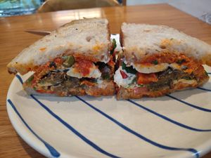 Roso on sourdough. Amazing 😋 at Kashew Cheese Deli in Ho Chi Minh City