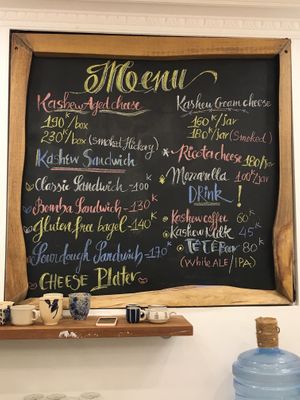 Menu at Kashew Cheese Deli in Ho Chi Minh City
